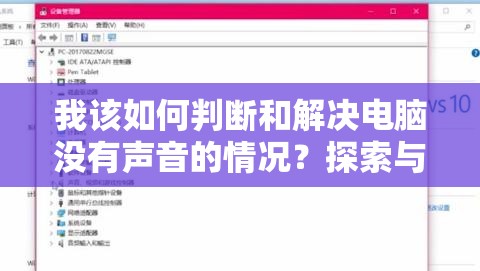 我该如何判断和解决电脑没有声音的情况？探索与解决方法