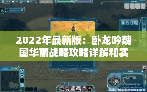 2022年最新版：卧龙吟魏国华丽战略攻略详解和实用技巧