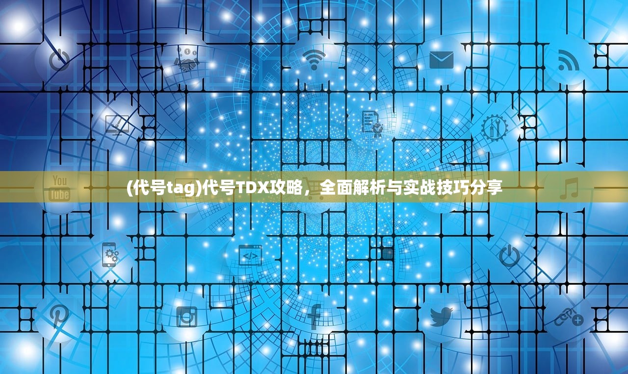 (代号tag)代号TDX攻略，全面解析与实战技巧分享