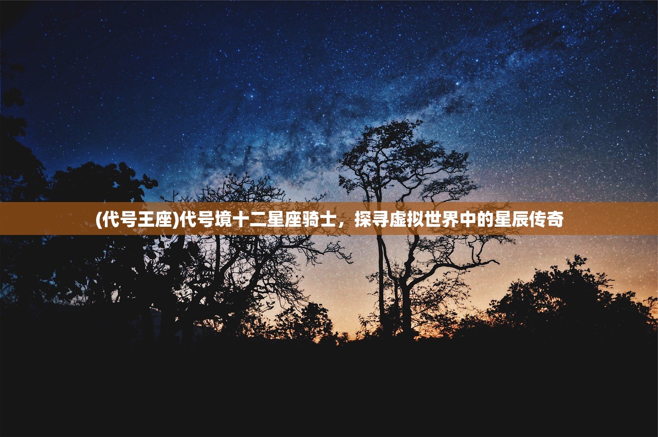 (代号王座)代号境十二星座骑士，探寻虚拟世界中的星辰传奇