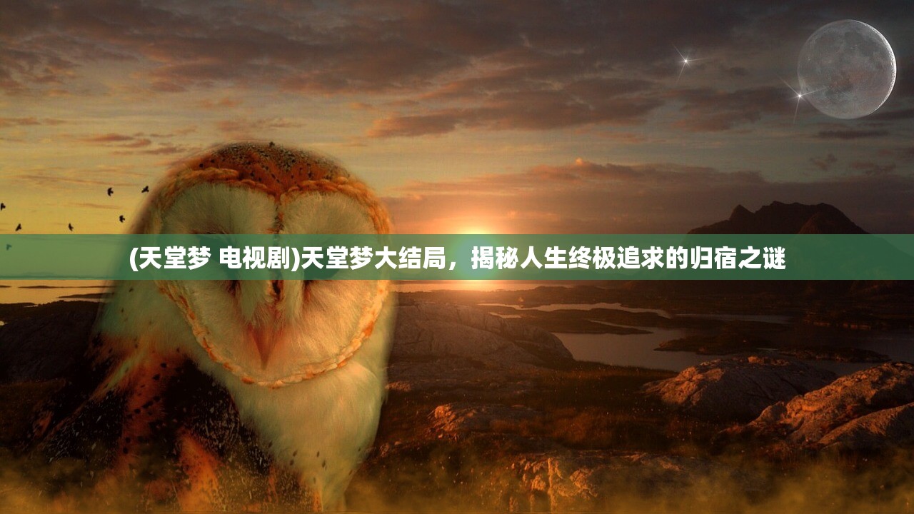 (天堂梦 电视剧)天堂梦大结局，揭秘人生终极追求的归宿之谜