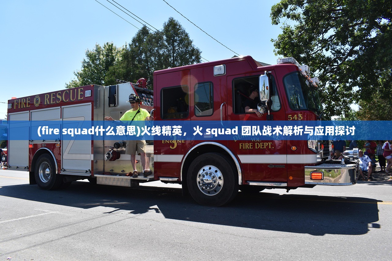 (fire squad什么意思)火线精英，火 squad 团队战术解析与应用探讨